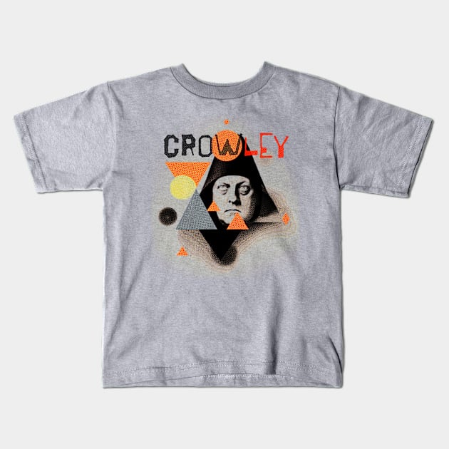 Aleister Crowley Kids T-Shirt by WickedAngel